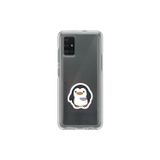 Dali Design Samsung Galaxy A71 Uyumlu Şeffaf Kılıf Couple Penguen 2 Tasarımlı
