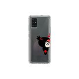 Dali Design Samsung Galaxy A71 Uyumlu Şeffaf Kılıf Couple Pucca 1 Tasarımlı