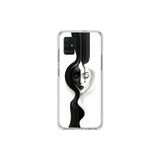 Dali Design Samsung Galaxy A71 Uyumlu Şeffaf Kılıf Estetik Yüz 3 Tasarımlı