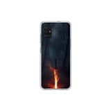 Dali Design Samsung Galaxy A71 Uyumlu Şeffaf Kılıf Kılıç Tasarımlı