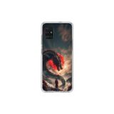 Dali Design Samsung Galaxy A71 Uyumlu Şeffaf Kılıf Samurai 3 Tasarımlı