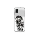 Dali Design Samsung Galaxy A71 Uyumlu Şeffaf Kılıf Spartan 3 Tasarımlı