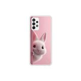 Dali Design Samsung Galaxy A72 Uyumlu Şeffaf Kılıf 5 Peluş Tavşan Tasarımlı