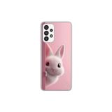Dali Design Samsung Galaxy A73 Uyumlu Şeffaf Kılıf 5 Peluş Tavşan Tasarımlı
