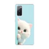 Dali Design Samsung Galaxy S20 Fe Uyumlu Şeffaf Kılıf 2 Peluş Kedi Tasarımlı