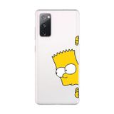 Dali Design Samsung Galaxy S20 Fe Uyumlu Şeffaf Kılıf Cartoon Bart Simpson 16 Tasarımlı