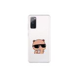 Dali Design Samsung Galaxy S20 Fe Uyumlu Şeffaf Kılıf Couple Ayıcık 1 Tasarımlı