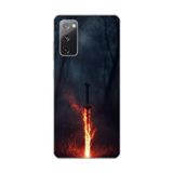 Dali Design Samsung Galaxy S20 Fe Uyumlu Şeffaf Kılıf Kılıç Tasarımlı
