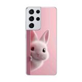 Dali Design Samsung Galaxy S21 Ultra Uyumlu Şeffaf Kılıf 5 Peluş Tasarımlı