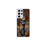 Dali Design Samsung Galaxy S21 Ultra Uyumlu Şeffaf Kılıf Aesthetic 2 Tasarımlı