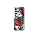 Dali Design Samsung Galaxy S21 Ultra Uyumlu Şeffaf Kılıf Aesthetic 4 Tasarımlı