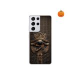 Dali Design Samsung Galaxy S21 Ultra Uyumlu Şeffaf Kılıf Antik Mısır 2 Tasarımlı