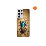 Dali Design Samsung Galaxy S21 Ultra Uyumlu Şeffaf Kılıf Antik Mısır 3 Tasarımlı