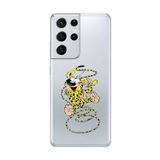 Dali Design Samsung Galaxy S21 Ultra Uyumlu Şeffaf Kılıf Cartoon Marsupilami 9 Tasarımlı