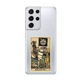 Dali Design Samsung Galaxy S21 Ultra Uyumlu Şeffaf Kılıf Death Tasarımlı