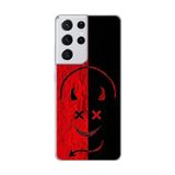 Dali Design Samsung Galaxy S21 Ultra Uyumlu Şeffaf Kılıf Devil 2 Tasarımlı