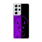 Dali Design Samsung Galaxy S21 Ultra Uyumlu Şeffaf Kılıf Devil 3 Tasarımlı