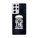 Dali Design Samsung Galaxy S21 Ultra Uyumlu Şeffaf Kılıf Doctor Who Tasarımlı