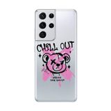 Dali Design Samsung Galaxy S21 Ultra Uyumlu Şeffaf Kılıf Graffiti 6 Tasarımlı