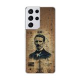 Dali Design Samsung Galaxy S21 Ultra Uyumlu Şeffaf Kılıf Nicola Tesla Tasarımlı