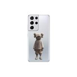 Dali Design Samsung Galaxy S21 Ultra Uyumlu Şeffaf Kılıf No Face 3 Tasarımlı