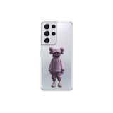Dali Design Samsung Galaxy S21 Ultra Uyumlu Şeffaf Kılıf No Face 4 Tasarımlı