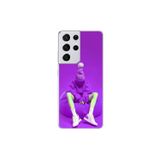 Dali Design Samsung Galaxy S21 Ultra Uyumlu Şeffaf Kılıf No Face 6 Tasarımlı