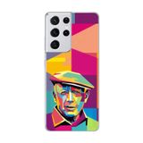 Dali Design Samsung Galaxy S21 Ultra Uyumlu Şeffaf Kılıf Pablo Picasso Tasarımlı