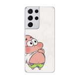 Dali Design Samsung Galaxy S21 Ultra Uyumlu Şeffaf Kılıf Patrick Mini Tasarımlı