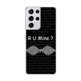 Dali Design Samsung Galaxy S21 Ultra Uyumlu Şeffaf Kılıf R U Mine Couple (Çift) Tasarımlı