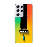 Dali Design Samsung Galaxy S21 Ultra Uyumlu Şeffaf Kılıf Renk 1 Tasarımlı