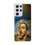 Dali Design Samsung Galaxy S21 Ultra Uyumlu Şeffaf Kılıf Salvador Dali Tasarımlı