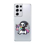 Dali Design Samsung Galaxy S21 Ultra Uyumlu Şeffaf Kılıf Şeffaf New Minies 1 Tasarımlı