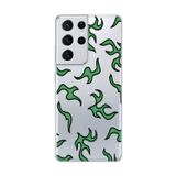 Dali Design Samsung Galaxy S21 Ultra Uyumlu Şeffaf Kılıf Şeffaf Wallpaper 5 Tasarımlı