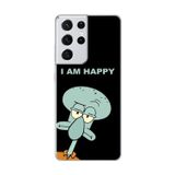 Dali Design Samsung Galaxy S21 Ultra Uyumlu Şeffaf Kılıf Sponge Bob Tasarımlı 3