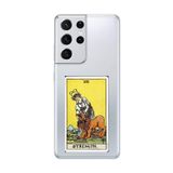 Dali Design Samsung Galaxy S21 Ultra Uyumlu Şeffaf Kılıf Strenght Tasarımlı