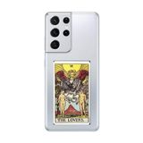 Dali Design Samsung Galaxy S21 Ultra Uyumlu Şeffaf Kılıf The Lovers Tasarımlı
