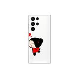 Dali Design Samsung Galaxy S22 Ultra Uyumlu Şeffaf Kılıf Couple Garry 2 Tasarımlı