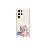 Dali Design Samsung Galaxy S22 Ultra Uyumlu Şeffaf Kılıf Couple Jerry 2 Tasarımlı