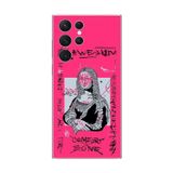 Dali Design Samsung Galaxy S22 Ultra Uyumlu Şeffaf Kılıf Graffiti 1 Tasarımlı