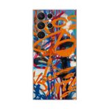 Dali Design Samsung Galaxy S22 Ultra Uyumlu Şeffaf Kılıf Graffiti 2 Tasarımlı