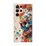 Dali Design Samsung Galaxy S22 Ultra Uyumlu Şeffaf Kılıf Graffiti 5 Tasarımlı