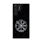 Dali Design Samsung Galaxy S22 Ultra Uyumlu Şeffaf Kılıf Nordic Viking 1 Tasarımlı