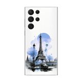 Dali Design Samsung Galaxy S22 Ultra Uyumlu Şeffaf Kılıf Paris 2 Tasarımlı