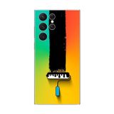 Dali Design Samsung Galaxy S22 Ultra Uyumlu Şeffaf Kılıf Renk 1 Tasarımlı