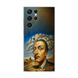 Dali Design Samsung Galaxy S22 Ultra Uyumlu Şeffaf Kılıf Salvador Dali Tasarımlı