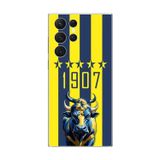 Dali Design Samsung Galaxy S22 Ultra Uyumlu Şeffaf Kılıf Şeffaf 1907 Boğa Tasarımlı
