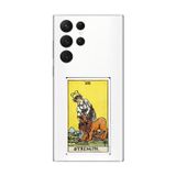 Dali Design Samsung Galaxy S22 Ultra Uyumlu Şeffaf Kılıf Strenght Tasarımlı