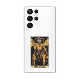 Dali Design Samsung Galaxy S22 Ultra Uyumlu Şeffaf Kılıf The Devil Tasarımlı