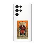 Dali Design Samsung Galaxy S22 Ultra Uyumlu Şeffaf Kılıf The Emperor Tasarımlı